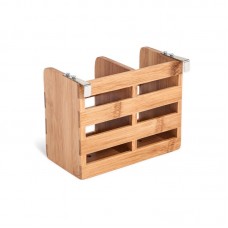 Rebrilliant Bamboo Flatware Caddy with Metal Clips REBR4844